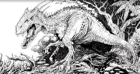 Drawing and coloring spinosaur vs triceratops. Jurassic World Indominus Rex Drawing at PaintingValley.com ...