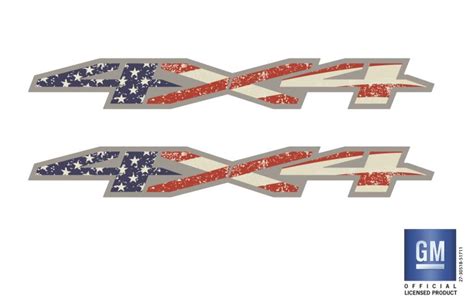 Chevy Silverado American Flag Rst Custom Ltz Lt Z71 4x4 Bedside Decals