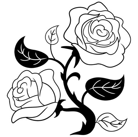 How To Draw A Black And White Rose Really Easy Drawing Tutorial