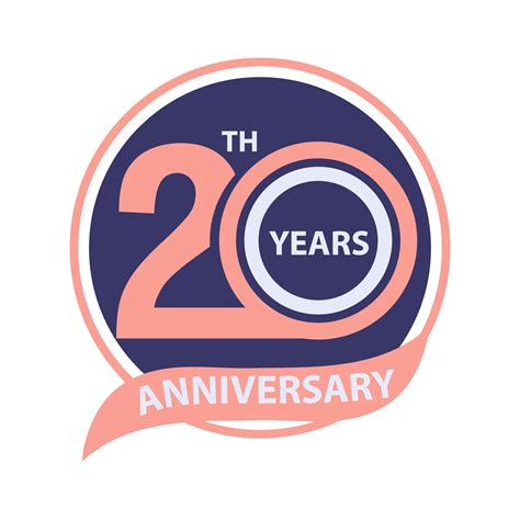 China is traditional and platinum is considered modern, but both work. 20 th anniversary sign and logo celebration - Download ...