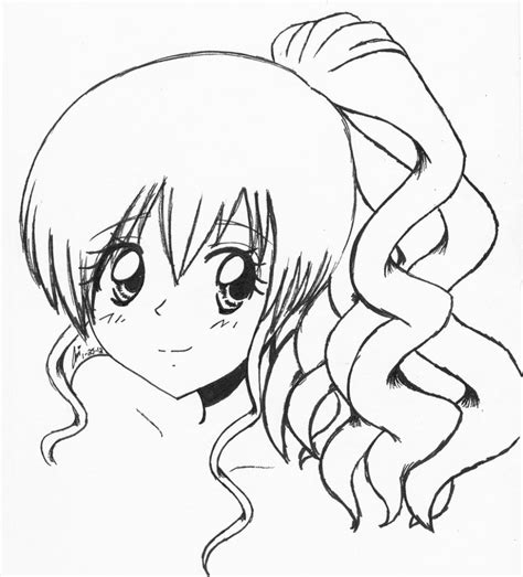 Easy Anime Girl Drawing At Getdrawings Free Download