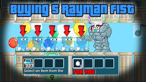 Buying 5 Rayman Fist For You Growtopia Youtube