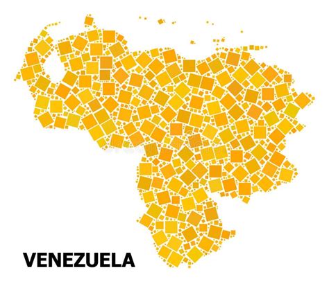 Venezuela Map Abstract Schematic From Blue Lines Repeating Pattern