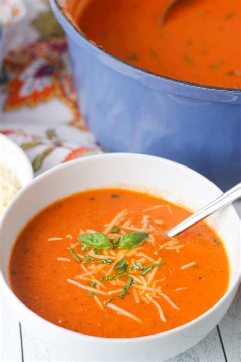 Creamy Tomato Basil Soup 365 Days Of Baking And More