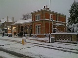 North Dulwich Train Station Dulwich South East London England in Snow ...