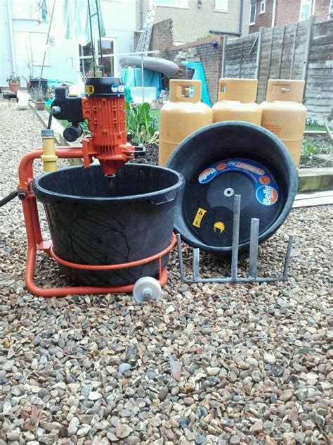 Belle Tub Mix 110v Rotary Paddle Mixer Additional Bucket In