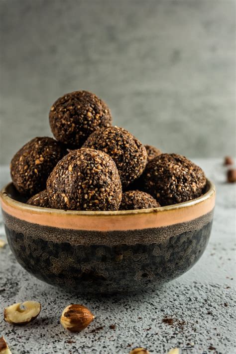 Chocolate Hazelnut Energy Balls Life Lemons