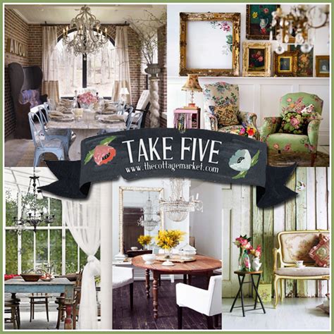 Cheap home decor, everything under $10. Take Five: Fun with Vintage Decor - The Cottage Market