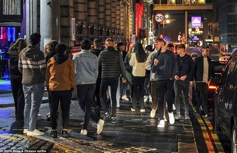 Revelers Hit The Streets Of Locked Down Newcastle After 770 Students At