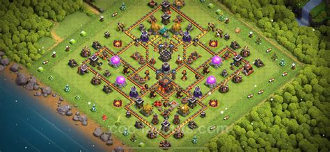 Trophy Defense Base TH With Link Legend League Hybrid Clash Of Clans Town Hall