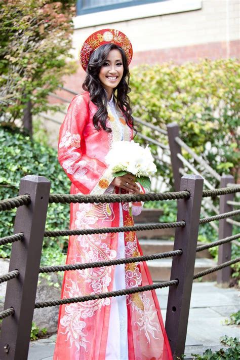 White traditional vietnamese wedding dress. Pin by Melissa Demski on Our Wedding | Traditional ...