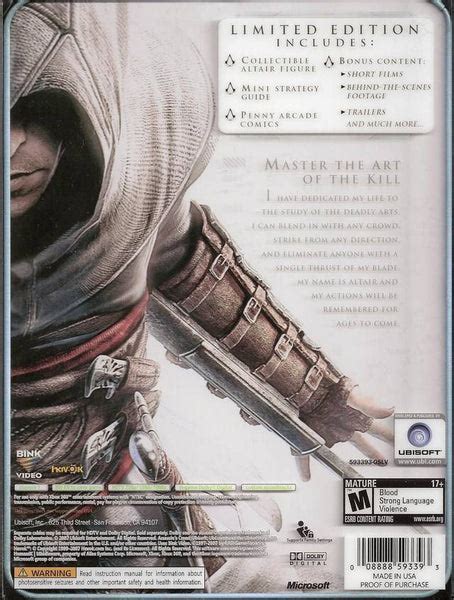 Assassins Creed Limited Edition Xbox 360 Jandl Video Games New