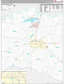 Lamar County, TX Wall Map Premium Style by MarketMAPS
