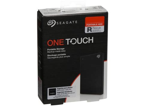 Seagate 4tb One Touch External Hard Disk Black Storage