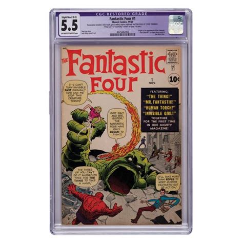 Fantastic Four 1 Cgc 55 Restored