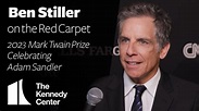 Ben Stiller - 2023 Mark Twain Prize Red Carpet (Adam Sandler) - YouTube