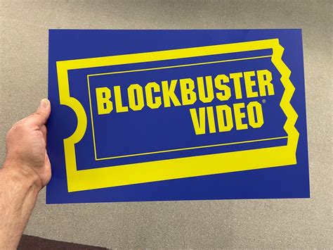 Blockbuster Video Wall Sign Block Buster Video Sign Metal Sign