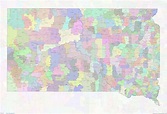 South Dakota ZIP Code Map – medium image – shown on Google Maps