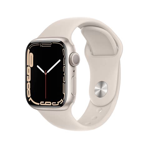 apple watch series 7 [gps 41mm] smart watch w starlight aluminum case with starlight sport band