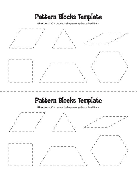 Pattern block mats without lines google search math patterns. Pattern Block Templates - 5 Free Templates in PDF, Word ...