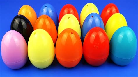 15 Surprise Egg Toys Learn Colors And Play Youtube