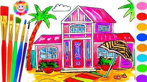 You can edit any of drawings via our online image editor before downloading. Barbie Beach House Coloring Book - Educational Drawing and ...