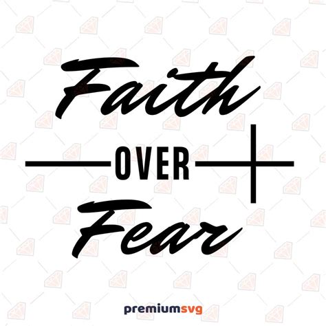 Faith Over Fear Svg Cut File Premiumsvg