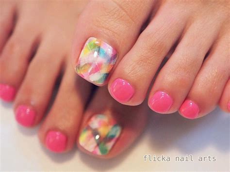 Trendy Ideas For Your Next Summer Pedicure Sparkly Polish Nails