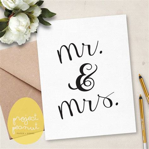 Have the best wedding wishes for the best couple on earth! Printable Congratulations Mr & Mrs Wedding Card Instant Download | Karte hochzeit ...