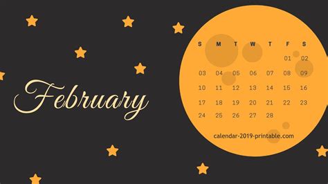 There are many different categories of calendars available on the internet, you can get free monthly calendar templates from all the available sources on the internet. february 2019 computer calendar wallpaper | Calendar ...