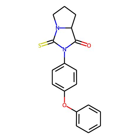 k784 7653 — chemdiv screening compound 2 4 phenoxyphenyl 3 sulfanylidene hexahydro 1h pyrrolo