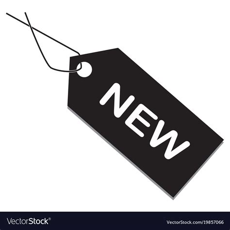 New Tag On White Background Item Sign Flat Vector Image