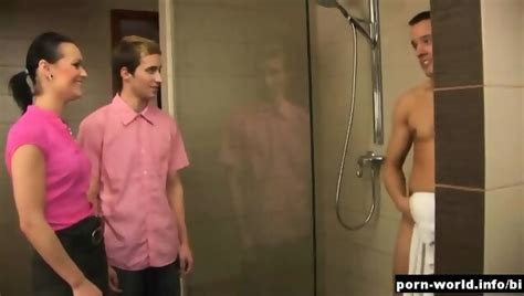 Bisexual Mmf Shower Surprise