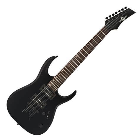 Disc Denver 7 7 String Electric Guitar By Gear4music Black Gear4music