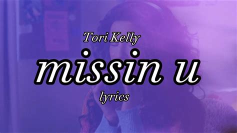 Missin U Tori Kelly Karaoke Instrumental Youtube