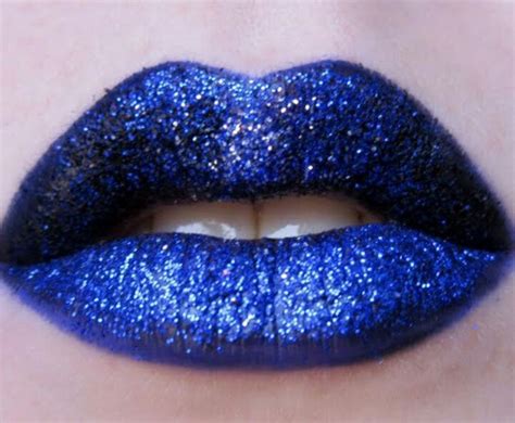 Blueberry Lips Glitter Lips Blue Lips Blue Lipstick