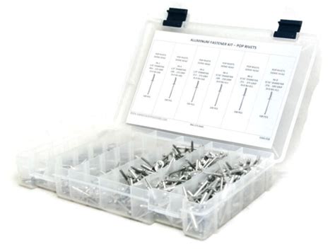 Pop Rivets Assortment All Aluminum Pop Rivet Kit 4 2 Thru 6 8