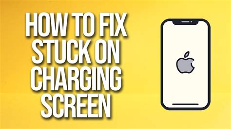 How To Fix Iphone Stuck On Charging Screen Youtube
