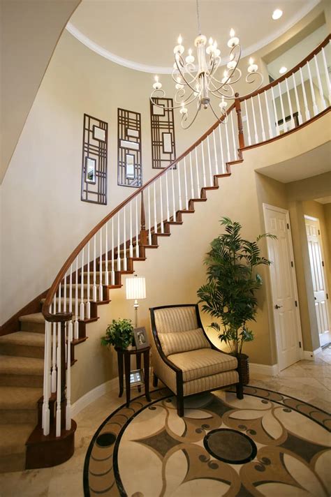 In this entryway, a basic besta offers both closed storage, and an open surface for keeping mail and small items like keys.since it doesn't rest on the floor, there's also room underneath for things like shoes. Amazing Luxury Foyer Design Ideas (PHOTOS) with Staircases