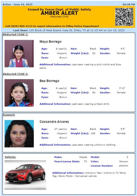 Texas Lottery On Twitter RT TX Alerts ACTIVE AMBER ALERT For Bea And Maya Borrego From
