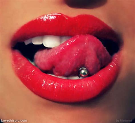 Tongue Ring Lips Red Lipstick Red Lips Lip Pictures Lipstick Pictures
