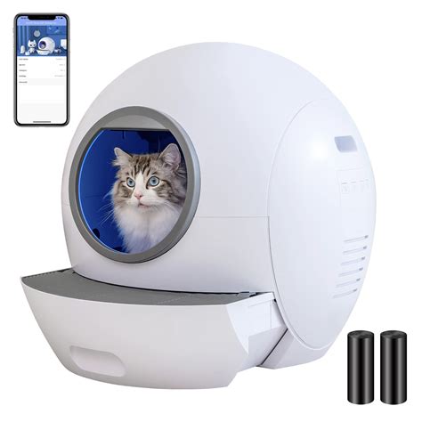 Buy Els Pet Self Cleaning Cat Litter Box No Scooping Automatic Cat