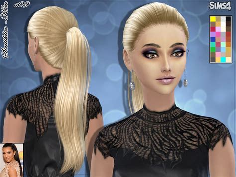 The Sims Resource Straight Ponytail Hairstyle 09 Kim By