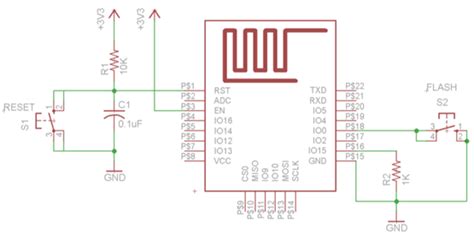 Reset And Programming Circuit Of Esp8266