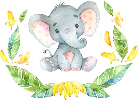 Watercolor Elephant Png