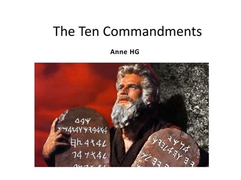Ppt The Ten Commandments Powerpoint Presentation Free Download Id