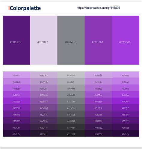 Latest Color Schemes With Royal Purple Color Tone Combinations