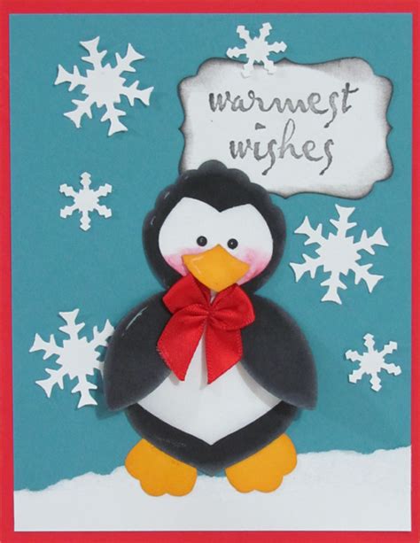Alexs Creative Corner Penguin Christmas Card