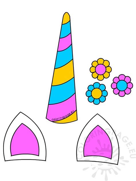 Free Printable Unicorn Horn Templates Unicornbirthdayparty Looking For