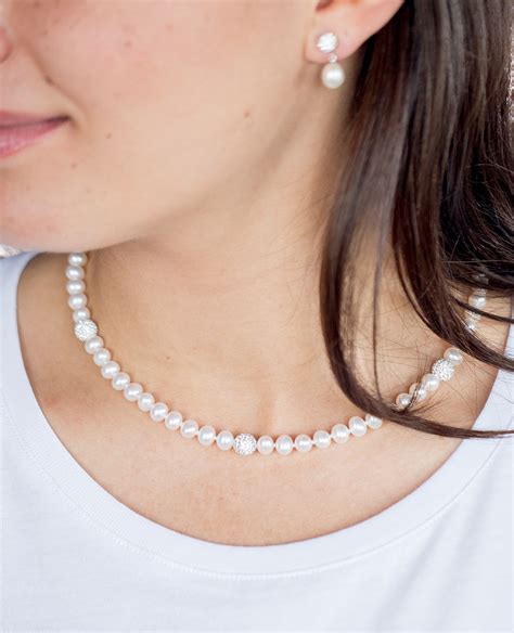 Crystal Bead Necklace Nishi Pearls